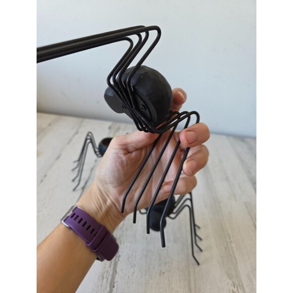 Metal spider candle holder votive Halloween decor set unique - Picture 13 of 14